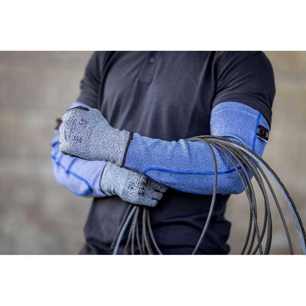 NITRAS TAEKI Schnittschutz-Armschoner, blau – Bild 2