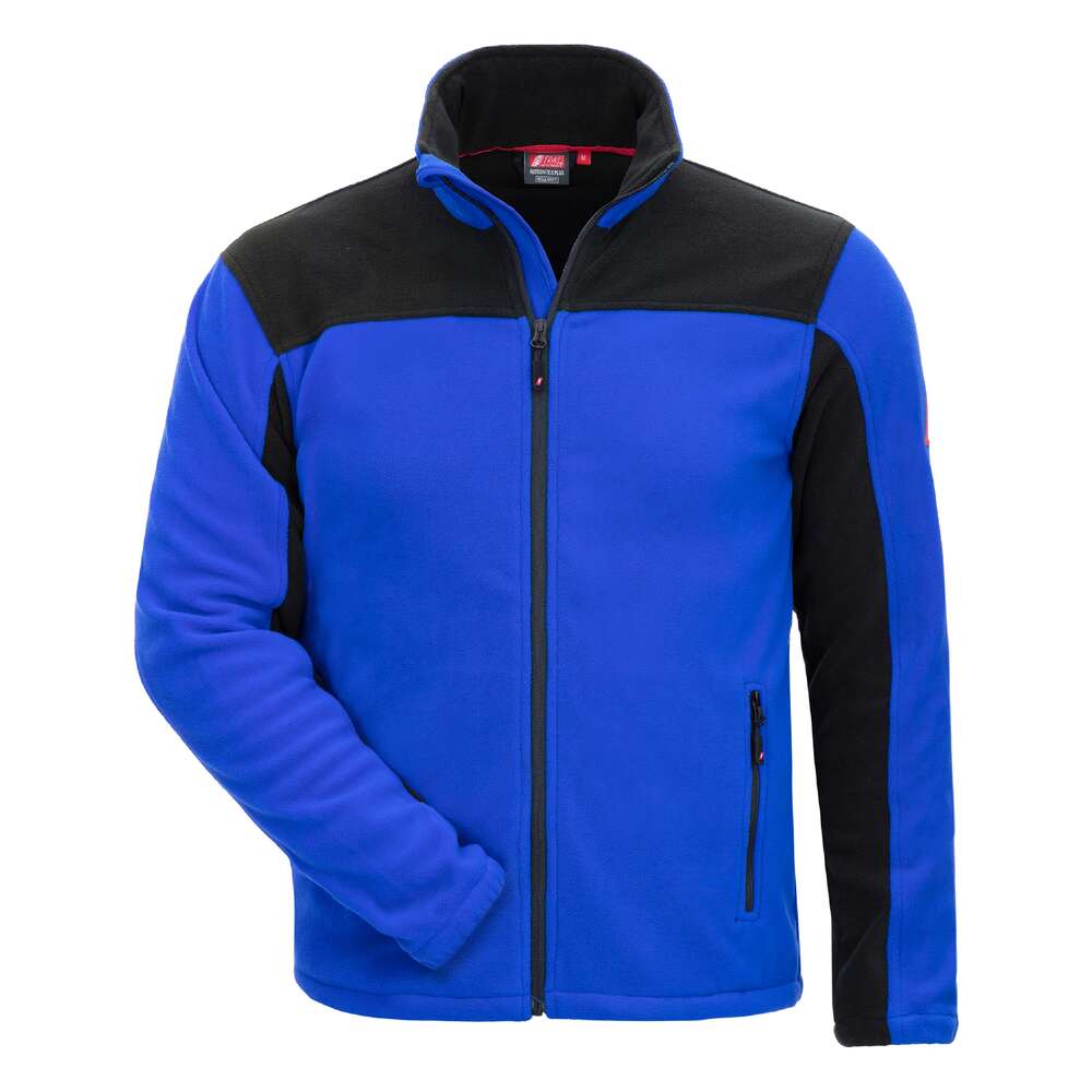 NITRAS MOTION TEX PLUS, Arbeits-Fleece-Jacke, königsblau / schwarz