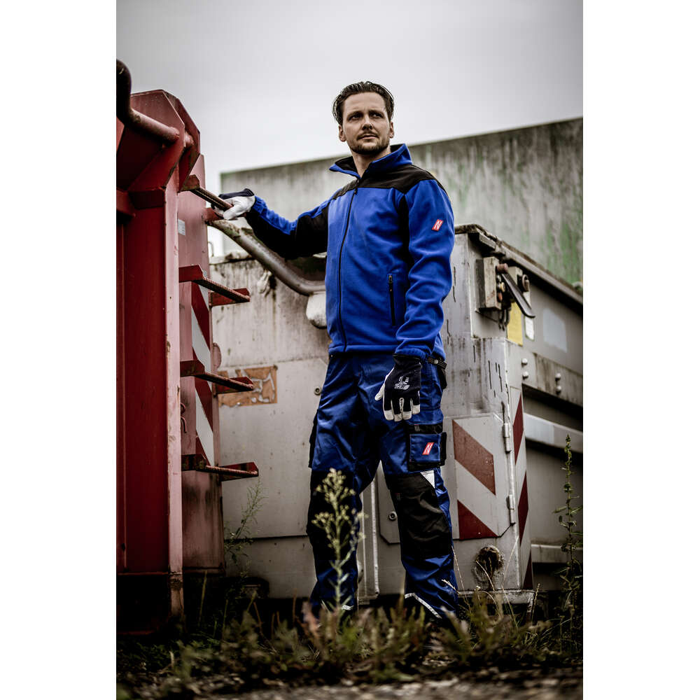 NITRAS MOTION TEX PLUS, Arbeits-Fleece-Jacke, königsblau / schwarz – Bild 3
