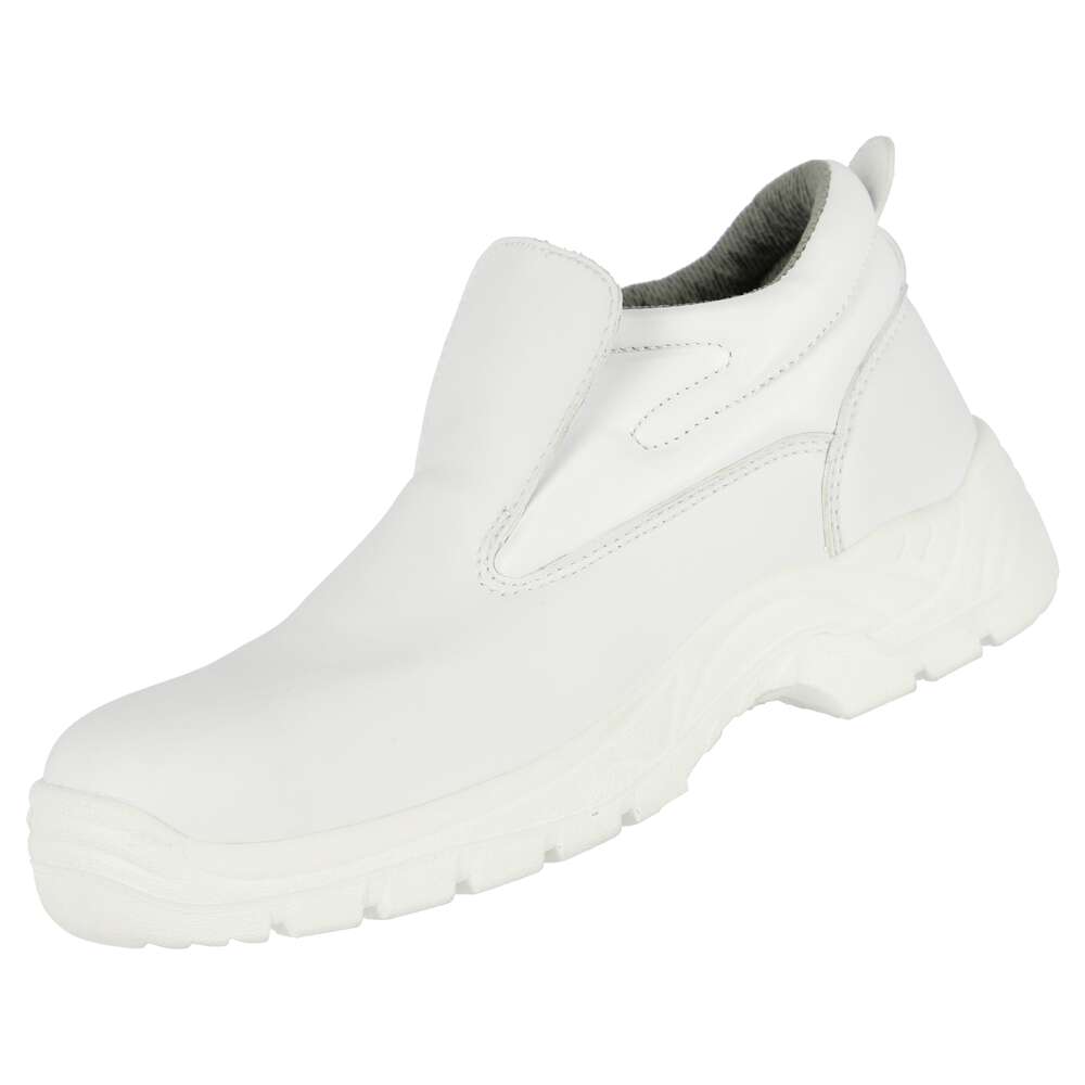 NITRAS CLEAN STEP MID SL, S2 Sicherheitsslipper, weiß – Bild 2